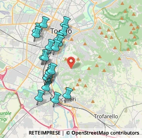 Mappa Strada della Creusa, 10133 Torino TO, Italia (3.676)