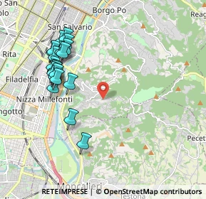Mappa Strada della Creusa, 10133 Torino TO, Italia (2.1235)