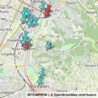 Mappa Strada della Creusa, 10133 Torino TO, Italia (2.64)