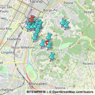 Mappa Strada della Creusa, 10133 Torino TO, Italia (1.786)