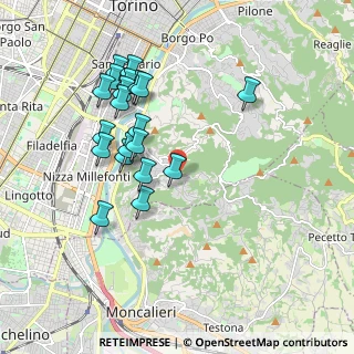 Mappa Strada della Creusa, 10133 Torino TO, Italia (1.867)