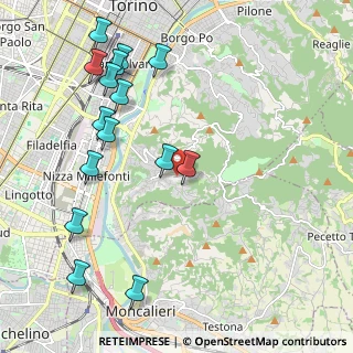 Mappa Strada della Creusa, 10133 Torino TO, Italia (2.46)