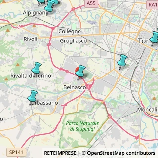Mappa Via Grugliasco, 10092 Beinasco TO, Italia (7.00727)