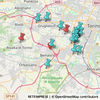 Mappa Via Grugliasco, 10092 Beinasco TO, Italia (4.344)