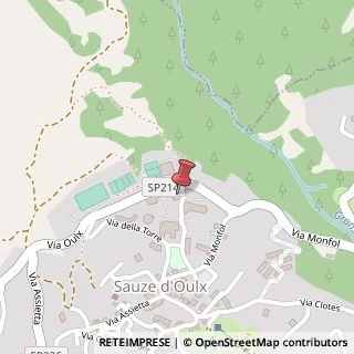 Mappa Viale Genevris, 5, 10050 Sauze d'Oulx, Torino (Piemonte)