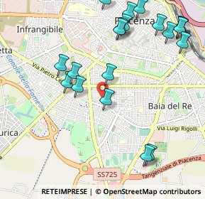 Mappa Via Giuseppe Mischi, 29122 Piacenza PC, Italia (1.2555)