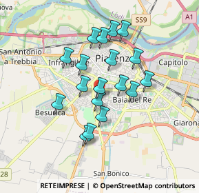 Mappa Via Giuseppe Mischi, 29122 Piacenza PC, Italia (1.45278)