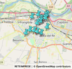 Mappa Via Giuseppe Mischi, 29122 Piacenza PC, Italia (1.22765)