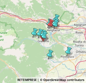 Mappa Piazza Monsignore Antonio del Bosco, 10094 Giaveno TO, Italia (4.93455)