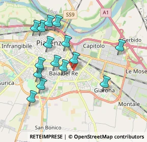 Mappa Via Don Borea, 29122 Piacenza PC, Italia (1.91867)