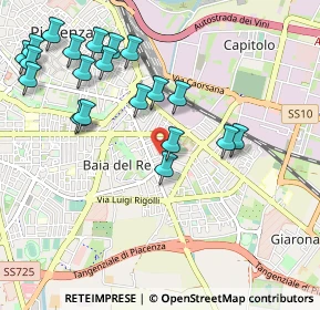 Mappa Via Don Borea, 29122 Piacenza PC, Italia (1.147)