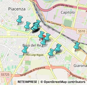 Mappa Via Don Borea, 29122 Piacenza PC, Italia (0.7035)