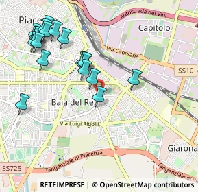 Mappa Via Don Borea, 29122 Piacenza PC, Italia (1.151)