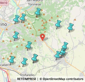 Mappa 10025 Pino Torinese TO, Italia (4.846)