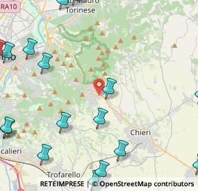 Mappa 10025 Pino Torinese TO, Italia (6.8435)