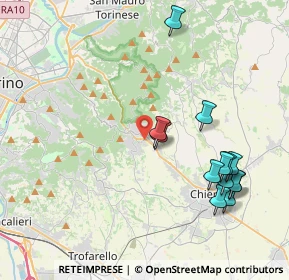 Mappa 10025 Pino Torinese TO, Italia (4.37154)