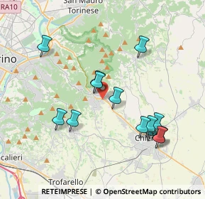 Mappa 10025 Pino Torinese TO, Italia (3.79308)