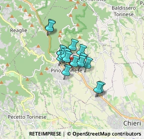 Mappa 10025 Pino Torinese TO, Italia (0.96706)