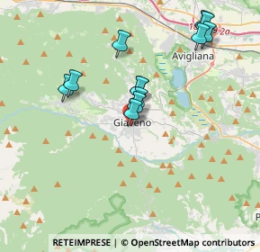 Mappa Via Don Andrea Pogolotto, 10094 Giaveno TO, Italia (3.47583)