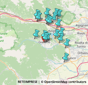 Mappa Via Don Andrea Pogolotto, 10094 Giaveno TO, Italia (6.2195)