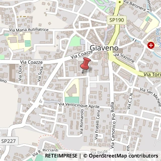 Mappa Via Don Andrea Pogolotto, 36, 10094 Giaveno, Torino (Piemonte)