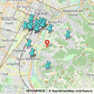 Mappa , 10133 Torino TO, Italia (1.9572222222222)
