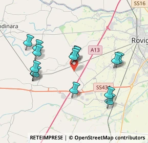 Mappa Viale delle Industrie, 45023 Costa di Rovigo RO, Italia (3.705)