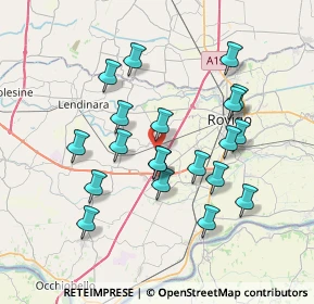 Mappa Viale delle Industrie, 45023 Costa di Rovigo RO, Italia (6.869)