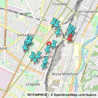 Mappa Via Erasmo da Rotterdam, 10134 Torino TO, Italia (0.8695)