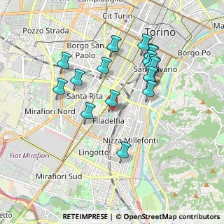 Mappa Via Erasmo da Rotterdam, 10134 Torino TO, Italia (1.78706)