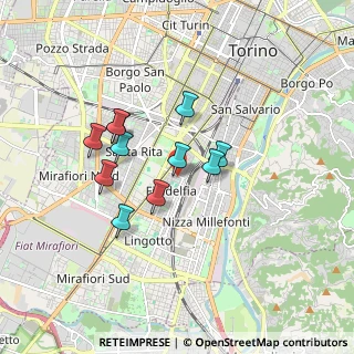 Mappa Via Erasmo da Rotterdam, 10134 Torino TO, Italia (1.40091)