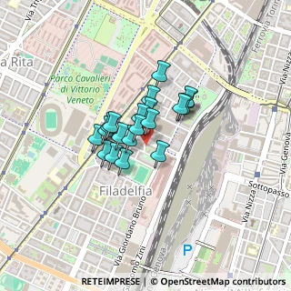 Mappa Via Erasmo da Rotterdam, 10134 Torino TO, Italia (0.2645)