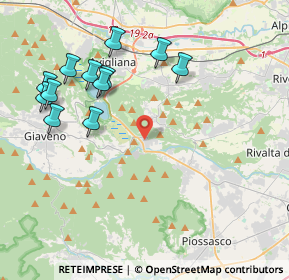 Mappa Via Ugo Foscolo, 10090 Trana TO, Italia (4.46417)