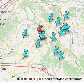 Mappa 14022 Castelnuovo Don Bosco AT, Italia (5.9825)
