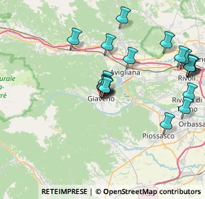 Mappa Via San Michele, 10094 Giaveno TO, Italia (8.0165)
