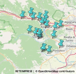 Mappa Via San Michele, 10094 Giaveno TO, Italia (5.8565)