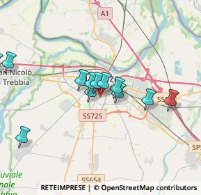 Mappa Via Pietro da Noceto, 29122 Piacenza PC, Italia (3.3)