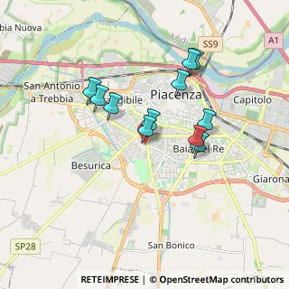 Mappa Via Gadolini Vittorio, 29122 Piacenza PC, Italia (1.51)