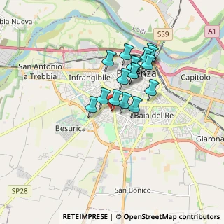 Mappa Via Gadolini Vittorio, 29122 Piacenza PC, Italia (1.29588)