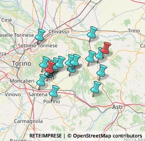 Mappa Via Guglielmo Marconi, 14022 Castelnuovo Don Bosco AT, Italia (10.65158)