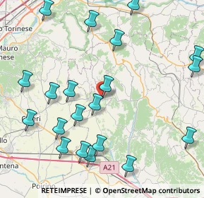 Mappa Via Guglielmo Marconi, 14022 Castelnuovo Don Bosco AT, Italia (10.04)