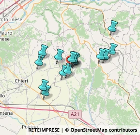 Mappa Via Guglielmo Marconi, 14022 Castelnuovo Don Bosco AT, Italia (5.17133)