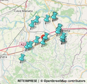 Mappa Via Alessandro Manzoni, 27050 Redavalle PV, Italia (5.99118)