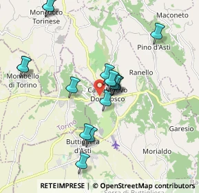 Mappa SP 17, 14022 Castelnuovo Don Bosco AT (2.316)