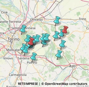 Mappa SP 17, 14022 Castelnuovo Don Bosco AT (10.9105)