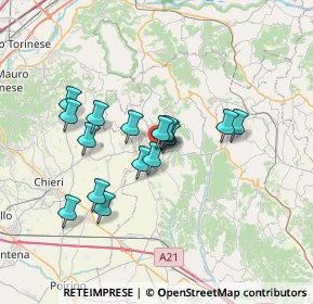 Mappa SP 17, 14022 Castelnuovo Don Bosco AT (5.51438)