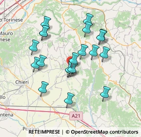 Mappa SP 17, 14022 Castelnuovo Don Bosco AT (6.738)