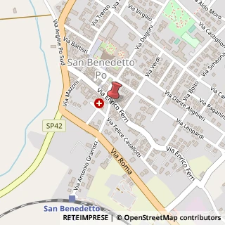 Mappa Via Antonio Gramsci, 3, 46027 San Benedetto Po, Mantova (Lombardia)