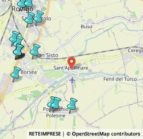 Mappa Via Mario Malfatto, 45100 Sant'Apollinare RO, Italia (3.23833)