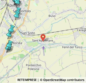 Mappa Via Mario Malfatto, 45100 Sant'Apollinare RO, Italia (3.63083)